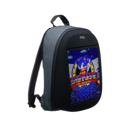 Рюкзак с LED-дисплеем PIXEL ONE - GRAFIT (серый), BT